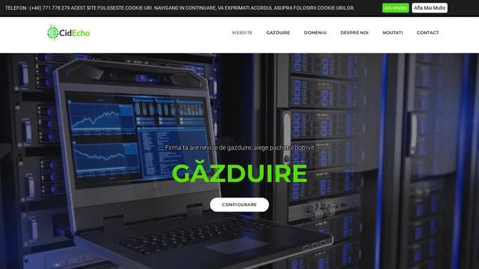 CidEcho - website - gazduire - domeniu