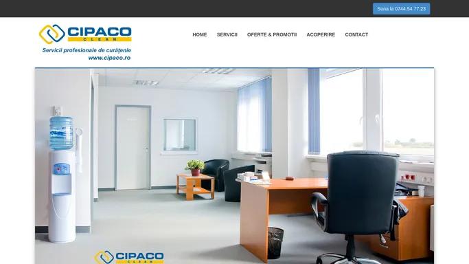 CIPACO CLEAN | Servicii profesionale de curatenie | Curatenie birouri | Curatenie spatii comerciale
