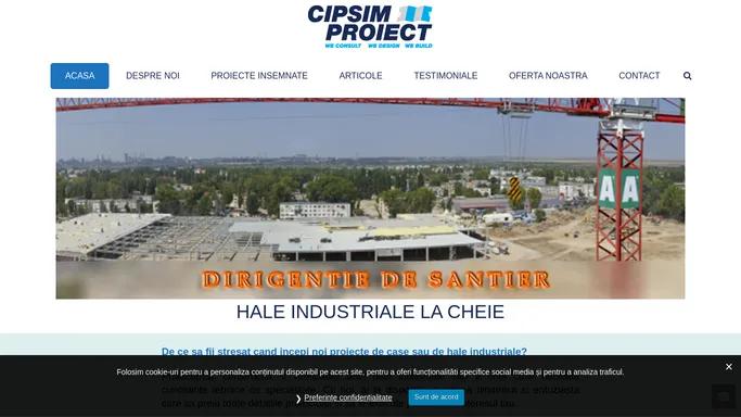 Hale industriale - proiecte la cheie. Proiectare, executie, monitorizare.