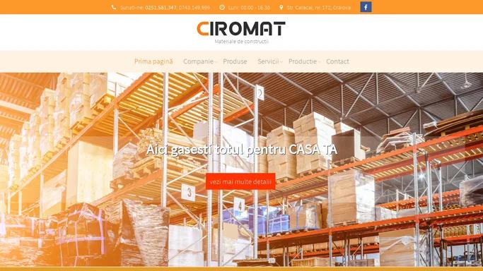 Materiale de constructii, otel beton fasonat: Ciromat Craiova