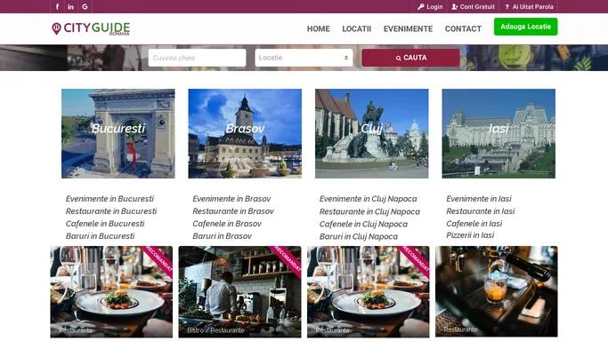 CityGuide Romania | Locatii si Evenimente | Restaurante in Bucuresti