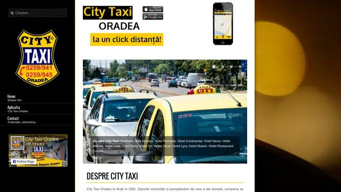 Despre Noi - City Taxi Oradea