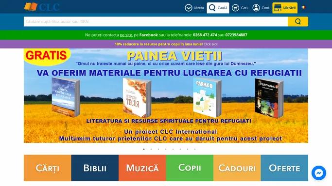 Carti crestine, Biblii, cadouri, muzica si alte resurse crestine: CLC Romania