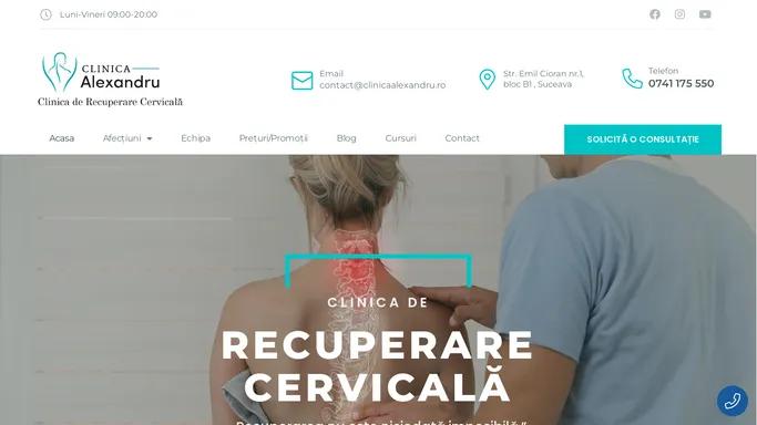 Clinica Alexandru | Clinica de Recuperare Cervicala