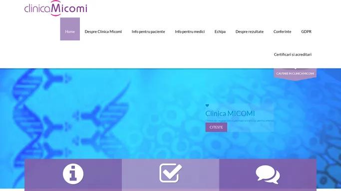 Clinica Micomi – Clinica Micomi – Clinica de colposcopie si patologie a tractului genital inferior