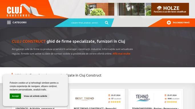 Ghid firme, furnizori in Cluj | Cluj Construct