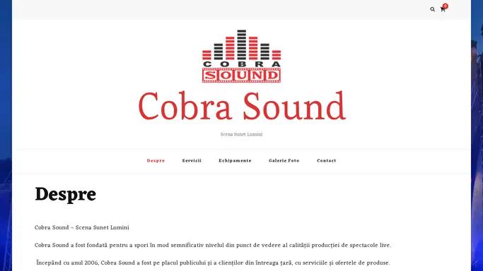 Despre - Cobra Sound