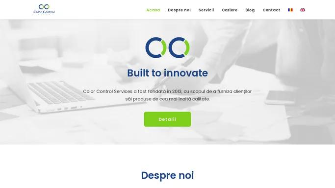 Color Control Services – Built to innovate