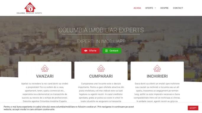 Imobiliare Columbia – Experti in imobiliare