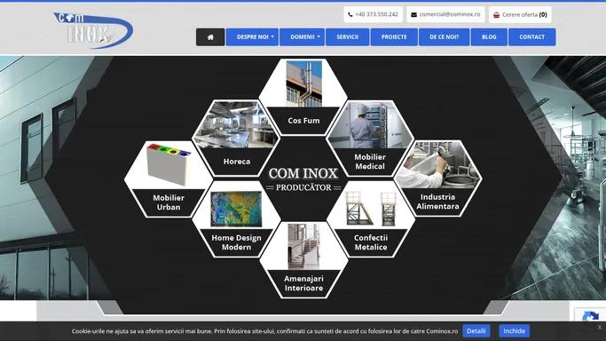 Mobilier inox profesional | Com Inox - calitate, inovatie, personalizare