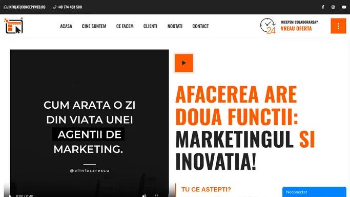 Agentie Promovare Online - Servicii Web Design - Concept Web