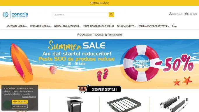 Accesorii mobila l Feronerie mobila - Concris