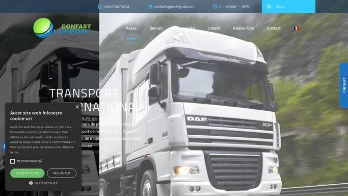 Transport international marfa rutier in Romania & Europa - Firma transport