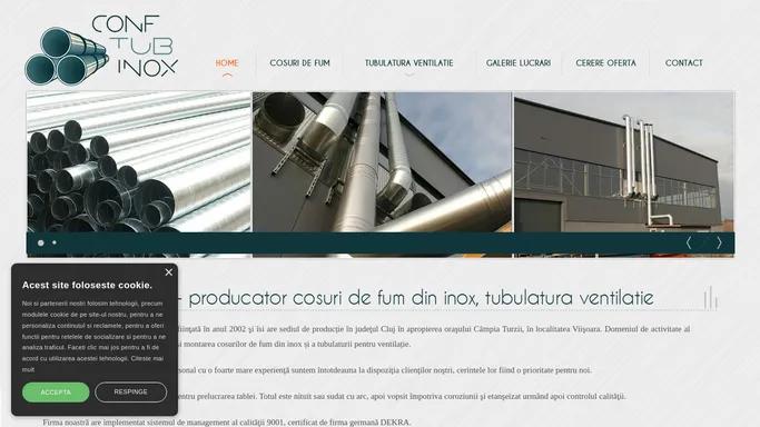 Producator cosuri de fum inox, tubulatura ventilatie - Conf Tub Inox