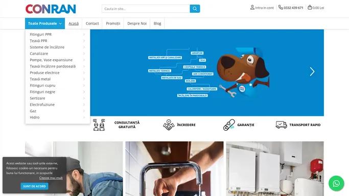 Conran - Magazin de instalatii termice si sanitare