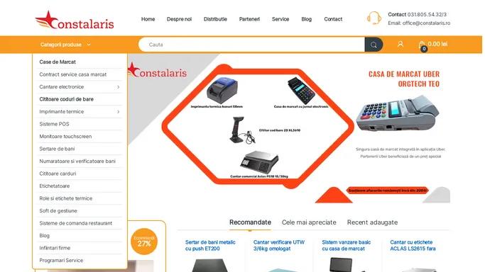 Aparatura fiscala si solutii complete de vanzare si gestiune in Bucuresti - Constalaris