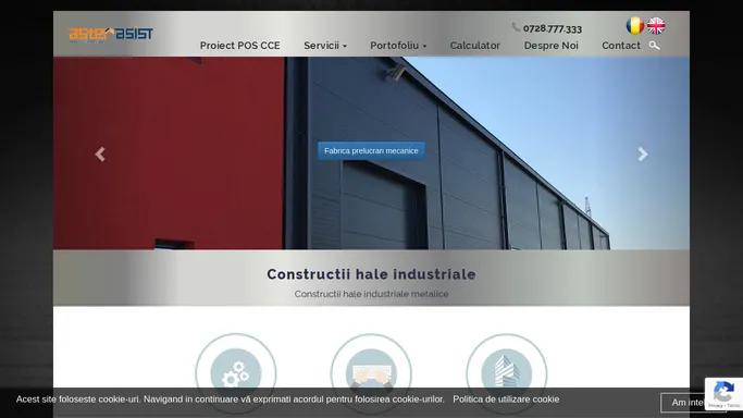 Hale Industriale Metalice - constructii hale, calculul structurilor metalice- Aster Asist Hale
