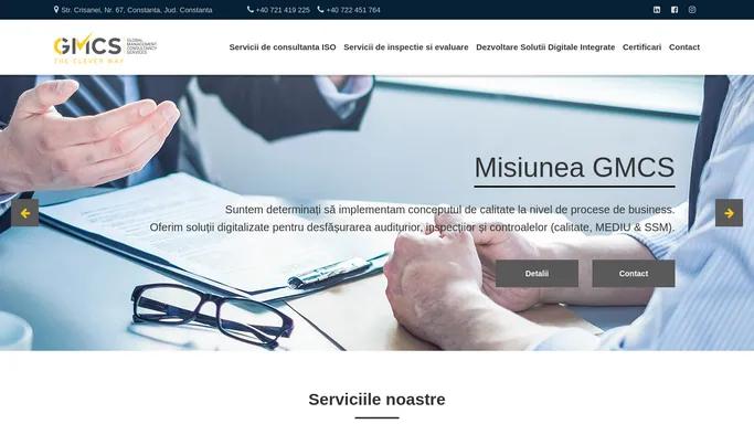 Solutii digitalizate audit si consultanta ISO | GMCS | Constanta