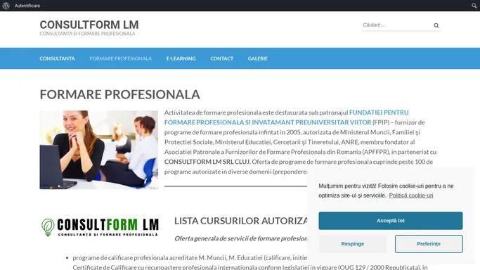 FORMARE PROFESIONALA - CONSULTFORM LM