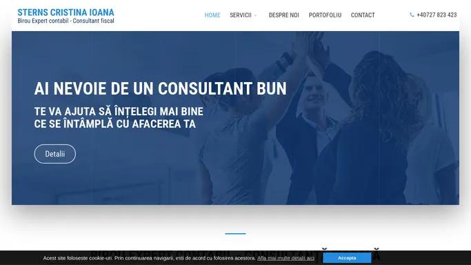 Birou expert contabil – Consultant fiscal | STERNS CRISTINA IOANA