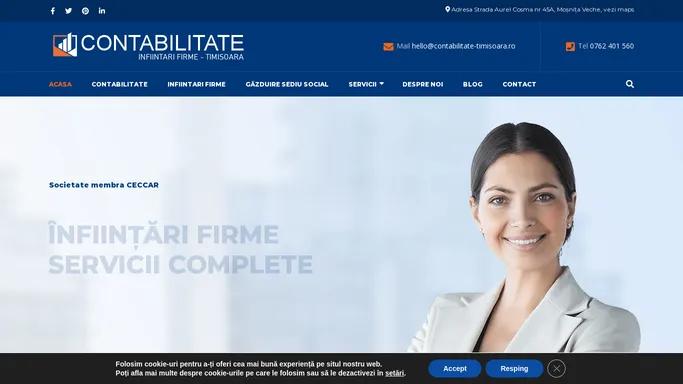 Contabilitate Timisoara – Infiintari firme SRL, PFA online!