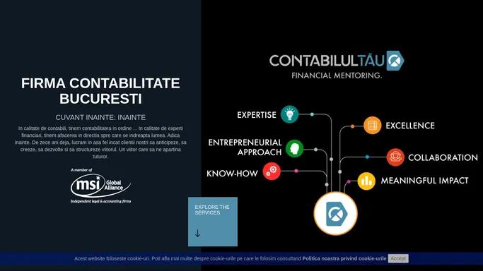 Contabilul Tau • Firma Contabilitate Bucuresti - Suntem o firma de consultanta financiara, expertiza contabila si fiscala care desfasoara operatiuni financiare pentru clienti locali si internationali.