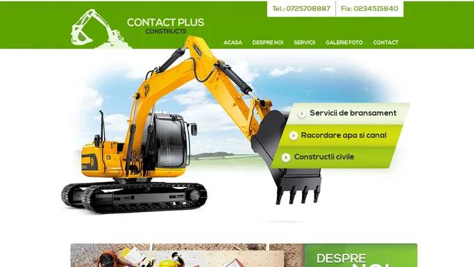 Contact Plus Constructii | Constructii civile, servicii de bransament, racordare apa-canalContact Plus Constructii | Constructii civile, servicii de bransament, racordare apa-canal