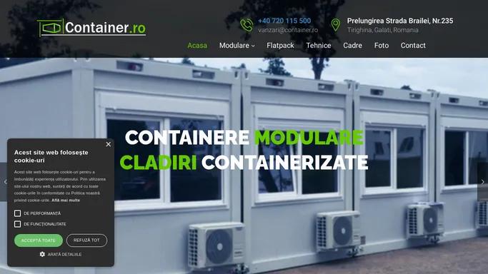 Vanzari Containere - Oferta Preturi Container.ro