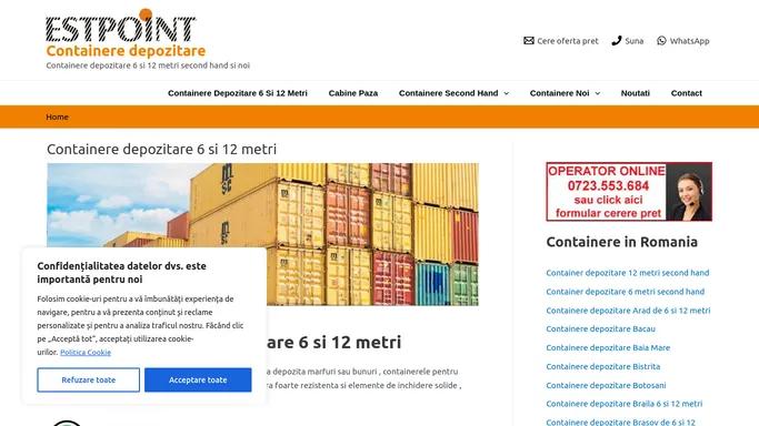 Containere depozitare 6 si 12 metri - second hand si noi