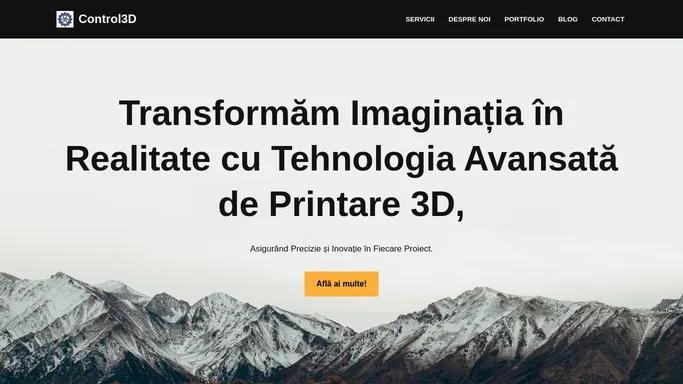 Control3D – Servicii de print 3D