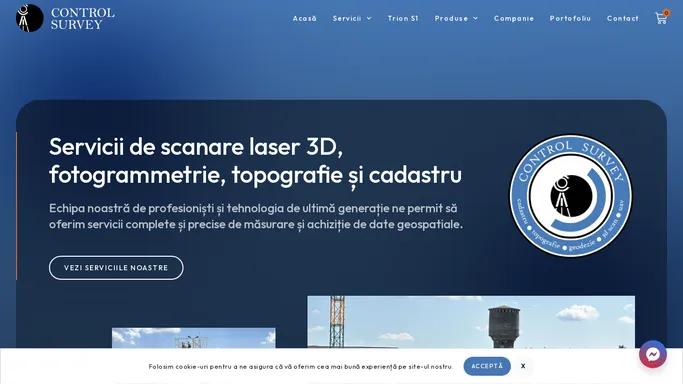 Scanare 3D - Fotogrammetrie - Topografie - Control Survey