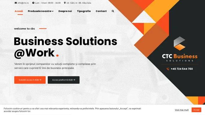 CTC Business Solutions – Impreuna pentru afacerea ta!