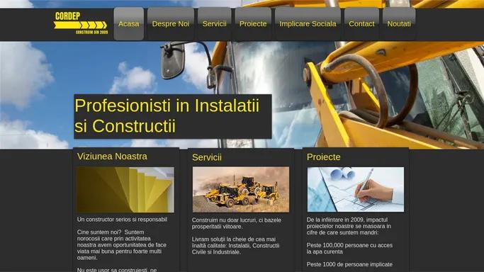 Cordep | Profesionisti in Constructii si Instalatii din Tamaseni, Neamt