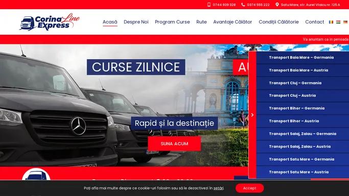 Transport persoane in Germania si Austria | Zilnic | Corina Express Line