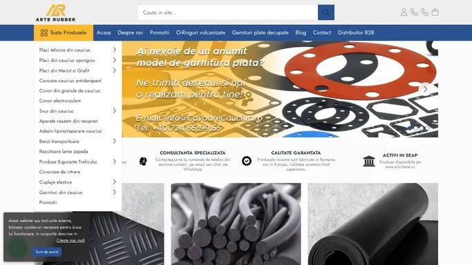 Arte Rubber - Producator articole tehnice din cauciuc