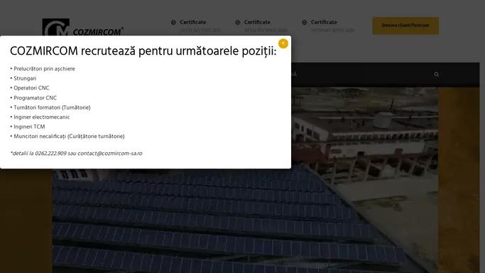 Cozmircom – Performanti prin calitate