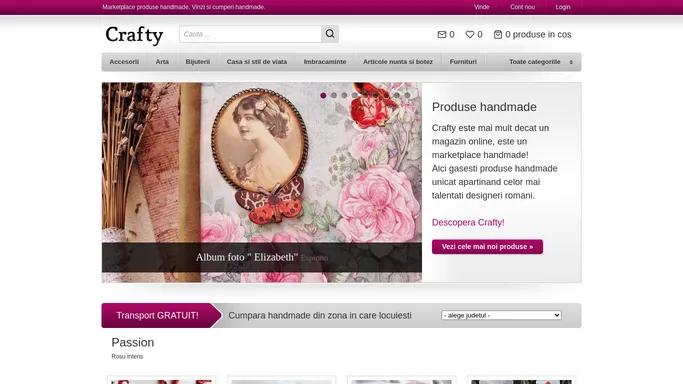 Crafty - Cumpara produse handmade si vintage. Vinde handmade.
