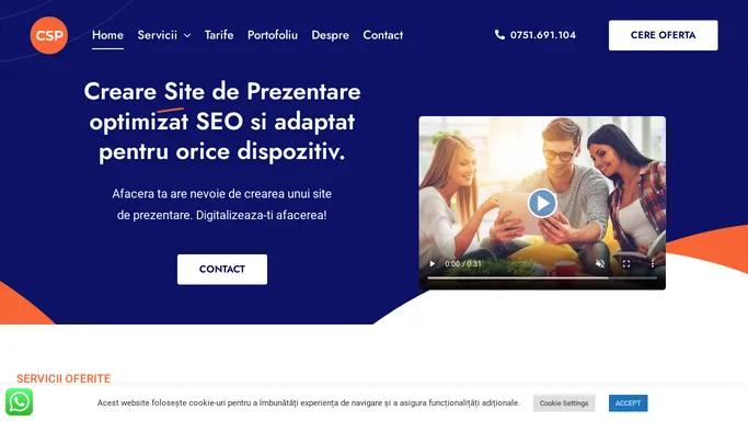 Creare Site Prezentare - Creare Website Prezentare