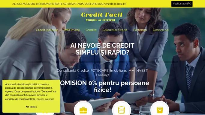 Credit Facil – Credit IPOTECAR