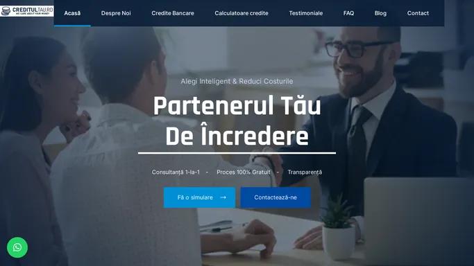 Brokeri de credite | Consultant Financiar in Credite Bancare - Creditul Tau