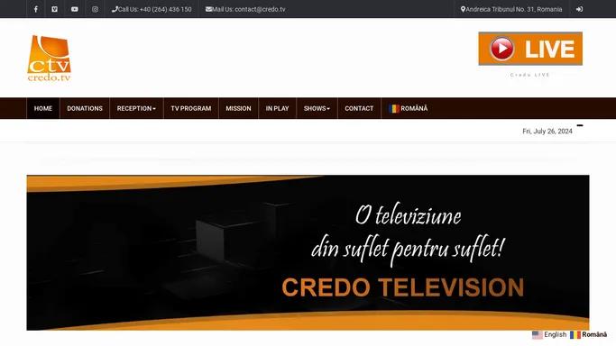 Credo TV – Television from the soul, for the soul