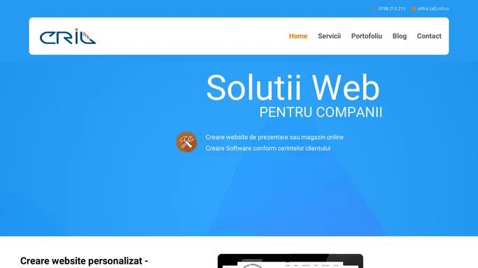 CRIL DEV - Solutii Web - Creare Website - Promovare Website SEO
