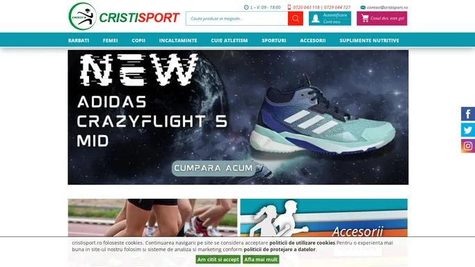 Cristisport.ro - Performanta pe primul loc, imbracaminte, incaltaminte, accesori