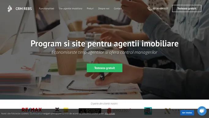 CRM REBS™ - Program si site pentru agentii imobiliare