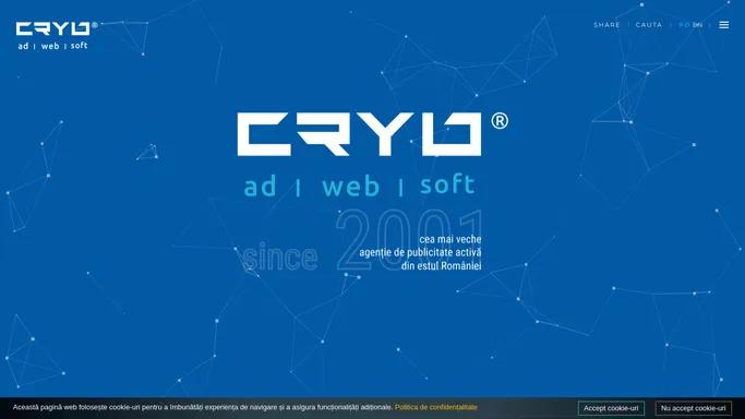 CRYO - de 20 ani in advertising