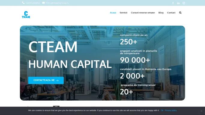 CTeam Human Capital | HR Consulting, Coaching, Trainings, Recrutare