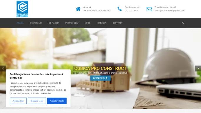 Cubica Pro Construct – Constructii de incredere in Constanta