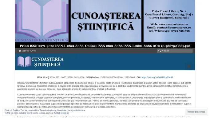 Revista - Cunoasterea Stiintifica