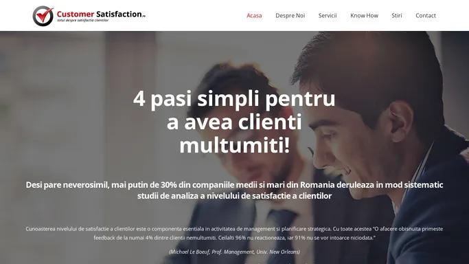 Specialistii in analiza satisfactiei clientilor – Neomar Consulting