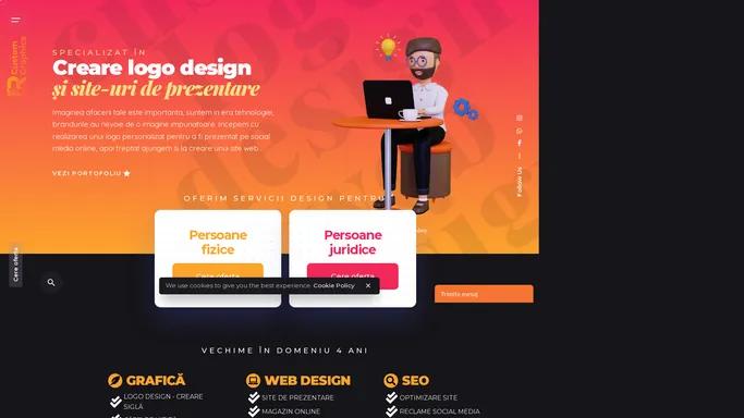 Designer UI / UX | Custom Graphics - Servicii logo design & web design